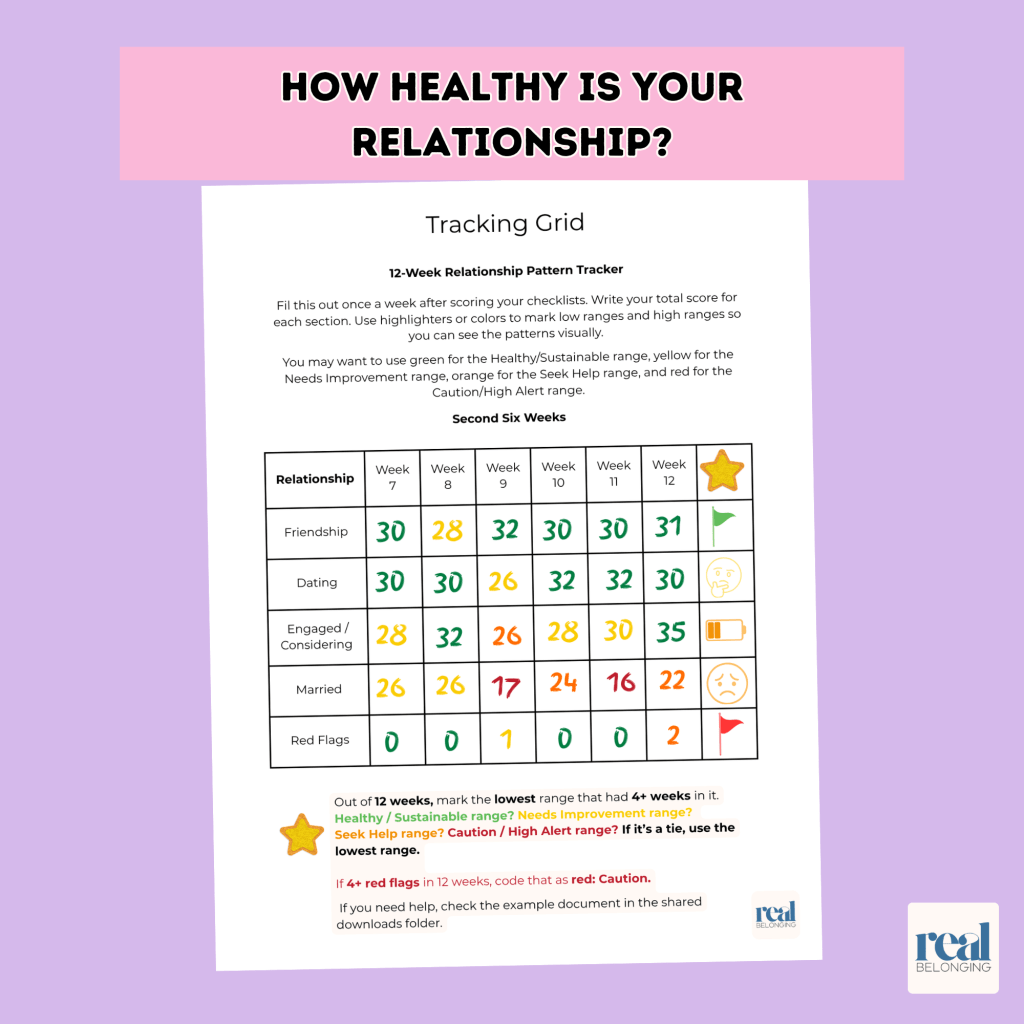Image of Relationship Reality Check worksheet